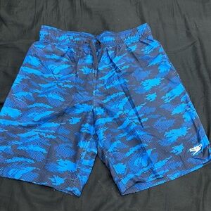 Speedo Swim Trunk in “Blue Camo”